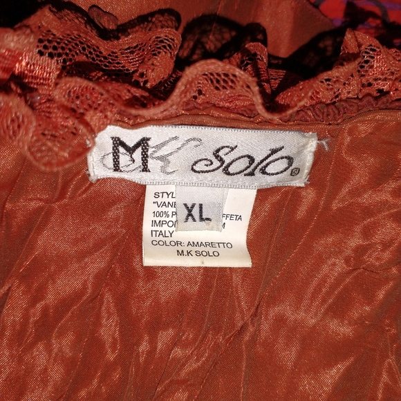 MK SOLO "VANESSA" TAFFETA BLOUSE - Picture 10 of 11